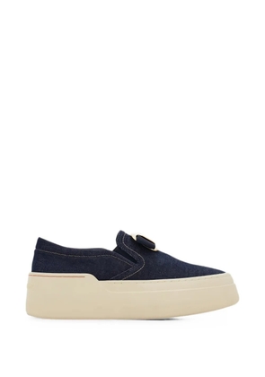 Ferragamo Vara Plate platform slip-on shoes - Blue