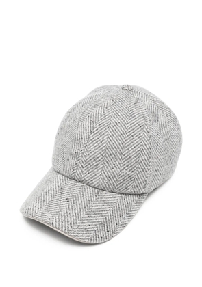 Eleventy herringbone baseball cap - Grey