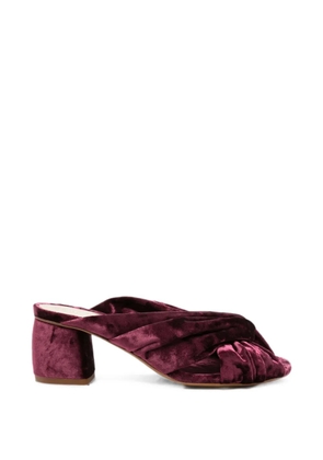 Forte Forte velvet heeled sandals - Red