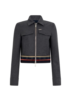 DSQUARED2 Hybrid flannel kaban jacket - Grey