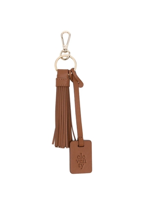 Eleventy tassel logo-tag keyring - Brown