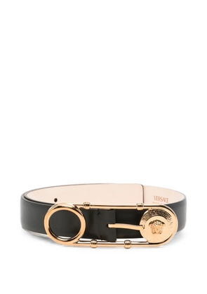 Versace Medusa safety-pin belt - Black