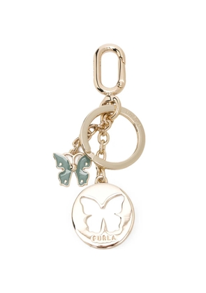 Furla butterfly-charm keyring - Gold