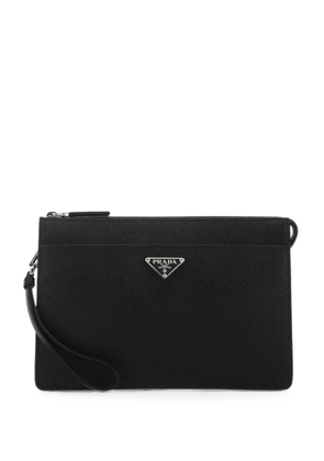 Prada Saffiano leather clutch bag - Black
