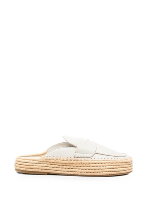 Paloma Barceló Belinda leather mules - Neutrals