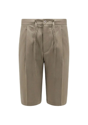 Hevo drawstring pleated shorts - Neutrals