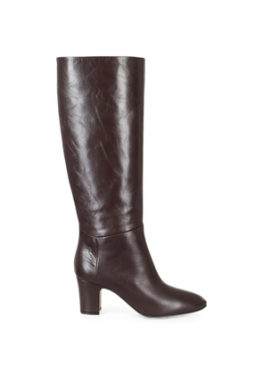 Alberta Ferretti leather knee-high boots - Brown