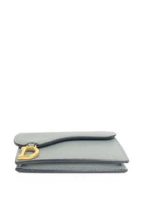 Christian Dior Pre-Owned Saddle Bloom card holder - Blue