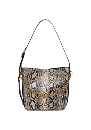 Michael Michael Kors snake-effect chain-detail shoulder bag - Neutrals