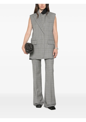 Sportmax Abete check-pattern sleeveless gilet - White