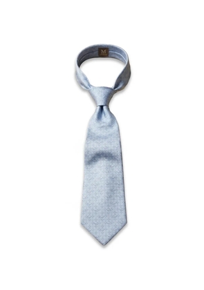Tombolini geometric-pattern tie - Blue