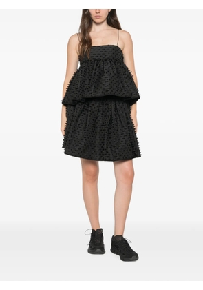 Cecilie Bahnsen Babette fil-coupé top - Black