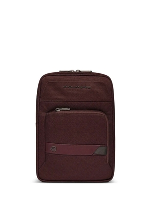 PIQUADRO logo-plaque backpack - Purple