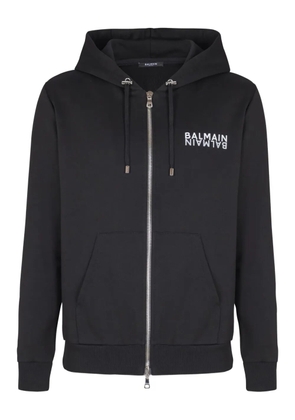 Balmain zip-up hoodie - Black