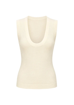 Reformation Marta scoop-neck sweater - Neutrals