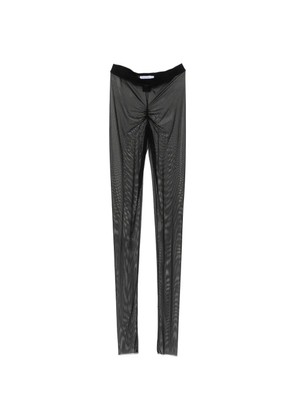 Patrizia Pepe sheer tulle leggings - Black