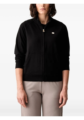 Ea7 Emporio Armani logo-plaque raglan-sleeve jacket - Black
