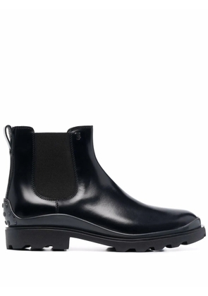 Tod's leather ankle boots - Black