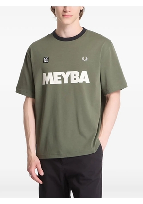 Fred Perry logo-print ringer T-shirt - Green