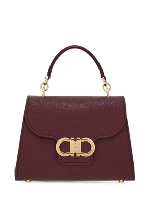 Ferragamo Double Gancini top-handle bag (XS) - Red