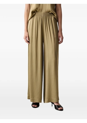 VICOLO elasticated palazzo pants - Green