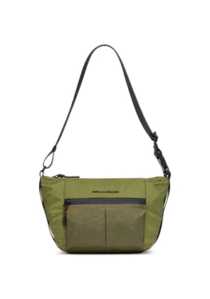 PIQUADRO logo-print zip-fastening shoulder bag - Green