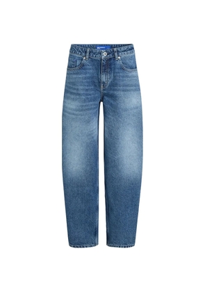 Karl Lagerfeld Jeans mid-rise barrel seamed jeans - Blue