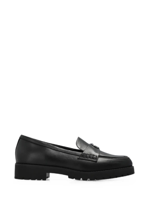Michael Michael Kors logo-plaque leather ballet flats - Black