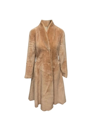 Bottega Veneta Pre-Owned belted shearling coat - Neutrals