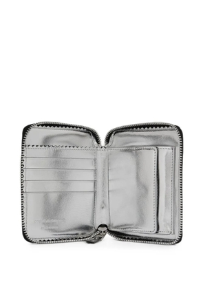 Comme Des Garçons Wallet patent-finish zip-around wallet - Black
