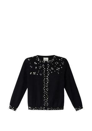 ISABEL MARANT Amaria sequined fine-knit cashmere-silk cardigan - Black
