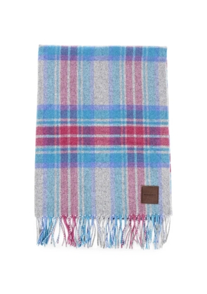 DSQUARED2 tartan fringed scarf - Grey