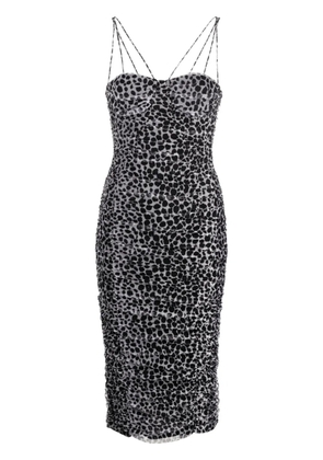 Philosophy Di Lorenzo Serafini animal-print tulle midi dress - White