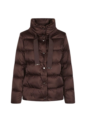 Herno quilted high-neck jacket - Brown