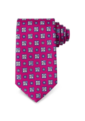 Bona Furtuna geometric-print tie - Pink