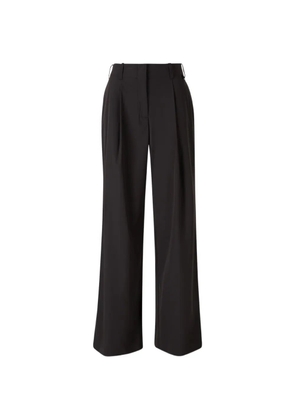 Herno pleated-design wide-leg trousers - Black