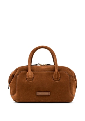 GIANNI CHIARINI large Gemma suede leather tote bag - Brown