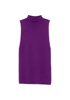 BOMPARD plain-knit sleeveless top - Purple