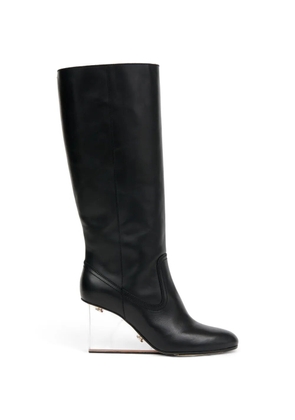 Maison Margiela 80mm leather knee-high boots - Black