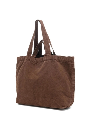 Kaptain Sunshine crinkle-effect tote bag - Brown