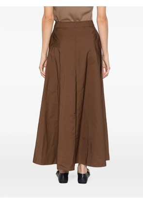 'S Max Mara belt-loops flared maxi skirt - Brown