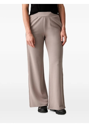 Ea7 Emporio Armani oversized logo series track pants - Brown