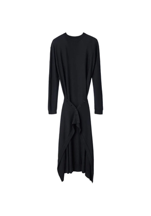 LEMAIRE buttoned dress in merino wool blend - Black