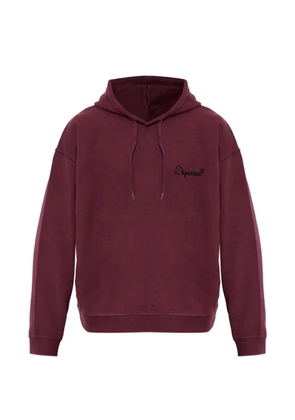 DSQUARED2 logo-embroidered drawstring hoodie