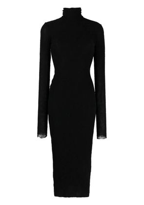 Philosophy Di Lorenzo Serafini Chantilly-lace long dress - Black