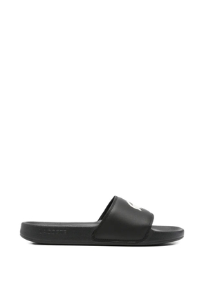 Lacoste Serve logo-detail slides - Black
