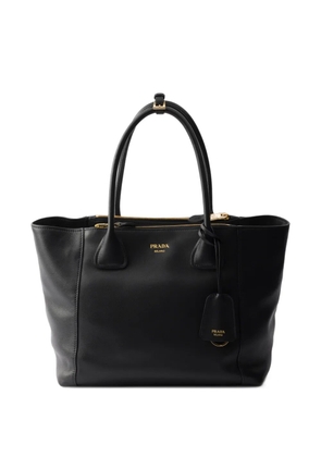 Prada large leather tote bag - Black