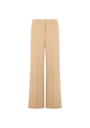 slowear pressed-crease wide-leg trousers - Neutrals