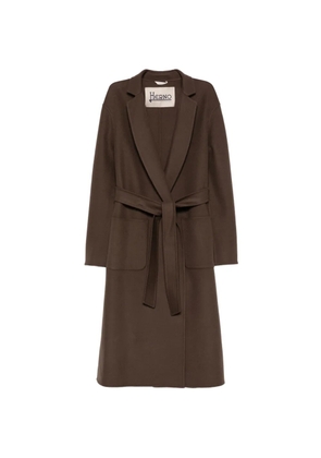 Herno belted wool coat - Brown