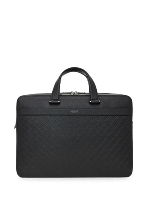 Ferragamo monogram briefcase - Black